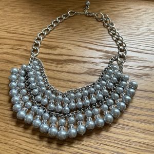 Gray Beaded Necklace
